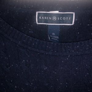 Sweater blue and white dots XL